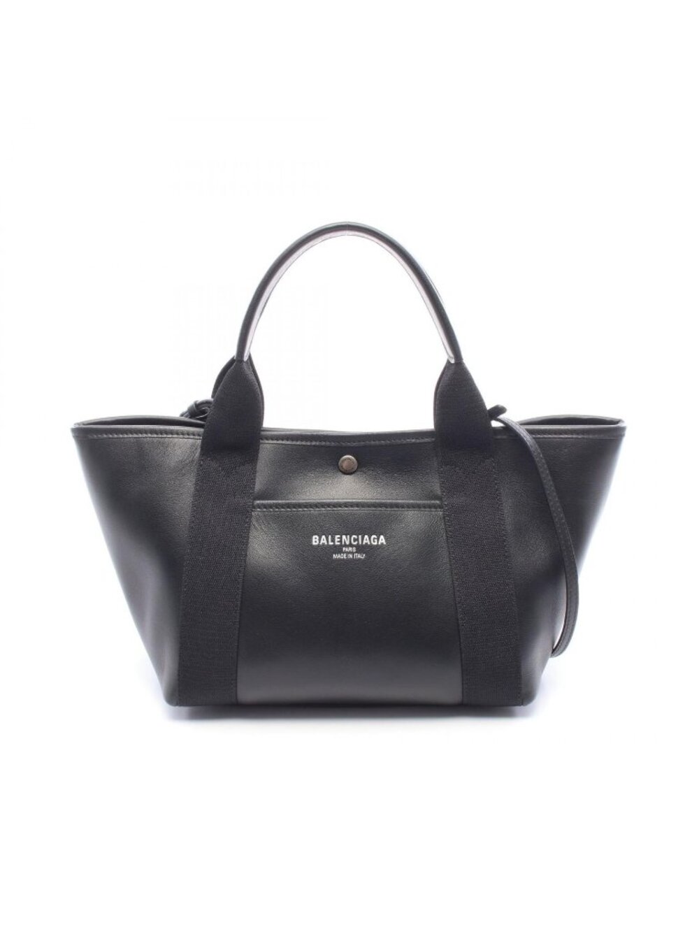 Balenciaga Tote Bag Biarritz Small Black Leather